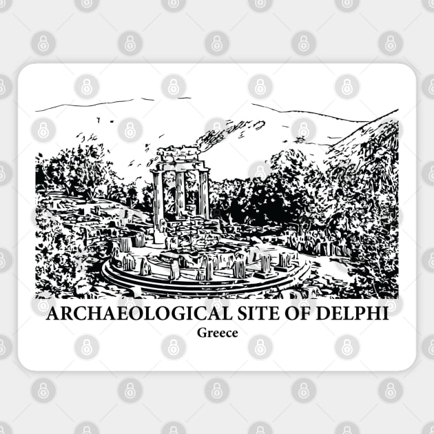 Archaeological Site of Delphi - Greece Magnet by Lakeric